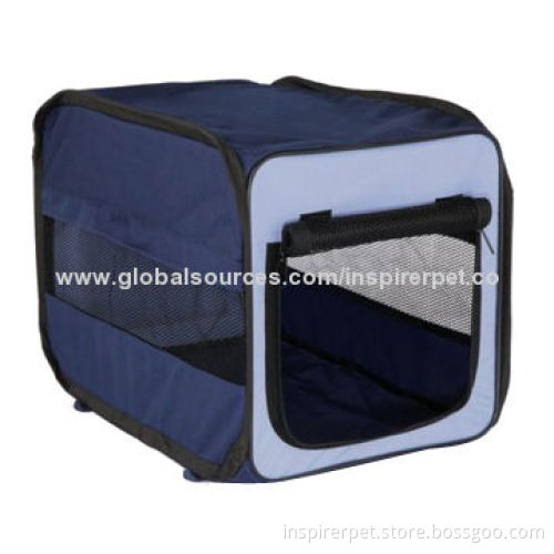 Twister mobile kennel for dogs and cats, soft sided, easily collapses for convenient